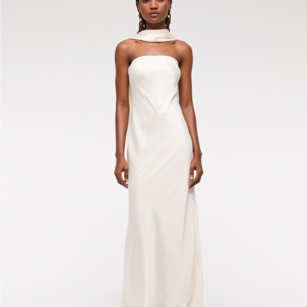 Abercrombie & Fitch Cream Strapless Gown for Brides